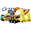 Tri axles lowbed truck trailer exporter for mechanical digger or non-dismantled heavy object (30-150 ton capacity)